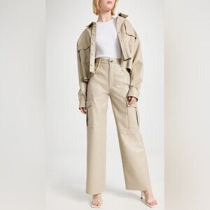 AGOLDE Recycled Leather Minka Cargo in Toast Size 30 NWT